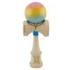 Kendama X Originala, Rulment Metalic cu Ata 55 cm Roz/Galben/Albastru