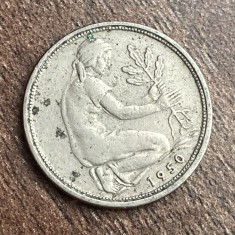 C50 - Moneda foarte veche - Germania - 50 pfennig - 1950 litera D