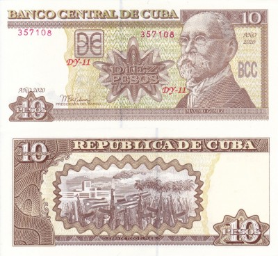CUBA 10 pesos 2020 UNC!!! foto