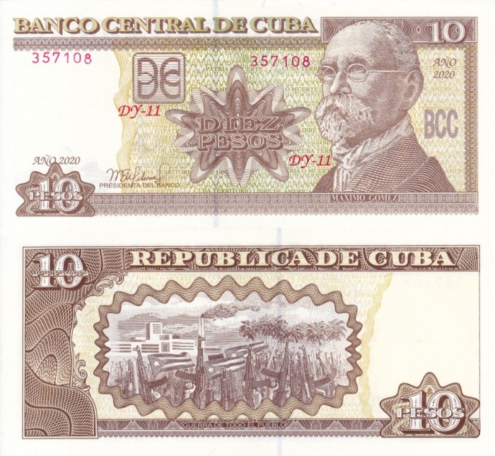 CUBA 10 pesos 2020 UNC!!!