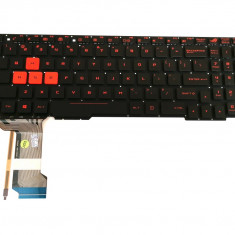 Tastatura Laptop, Asus, ROG ZX53V, rosie, versiunea 2
