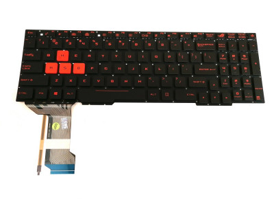 Tastatura Laptop, Asus, ROG GL753, rosie, versiunea 2 foto
