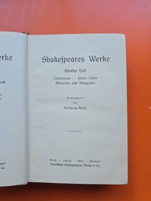 Shakespeare s Werke - William Shakespeare foto