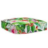 Perna de palet pentru șezut Tropical Jungle 60x60x12 cm din țesătură Oxford