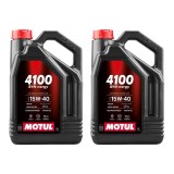 Pachet 8 litri ulei Motul 4100 SYN-NER 15W40 , Protectie durabila E i performanta constanta pentru motoare moderne