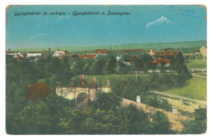 4764 - ALBA-IULIA, Romania - old postcard - used - 1918