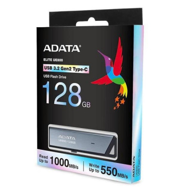 USB Flash Drive ADATA 128GB, UE800, USB Type-C, Black foto