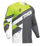 Bluza enduro motocross Thor Sector Checker Gri Verde Acid