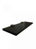 Raft decorativ, culoare negru, forma dreptunghiulara, 60x20x1,8cm