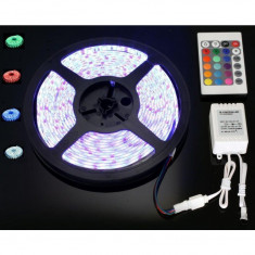 Banda Luminoasa 250 LED SMD 5050RGB 5m cu Telecomanda foto