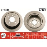 Set disc frana BMW 3 (E30) 09.82-03.92, Spate, 258X10mm, plin, TRW