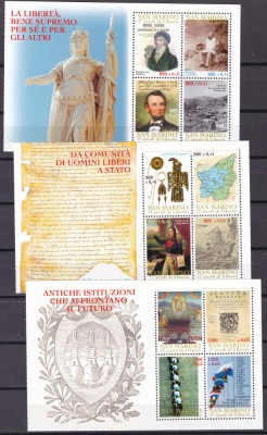 San Marino 2000 Aniv. 1700 ani MI 1909-1928 ( 5 kleib.) MNH foto