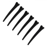 Clame Păr Coafor, Salon Accessories, Negre, Set 6 Bucăți, 11 cm, Oem