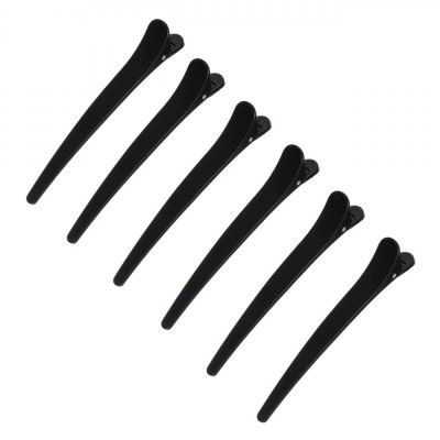 Clame Păr Coafor, Salon Accessories, Negre, Set 6 Bucăți, 11 cm foto