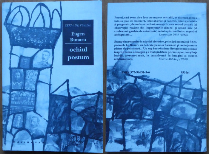 Eugen Bunaru, Ochiul postum, 1994, editia 1 cu autograf