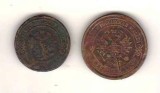 SV * Rusia LOT 2 Monede Sec. XIX - 3 KOP 1908 si 5 KOP 1875