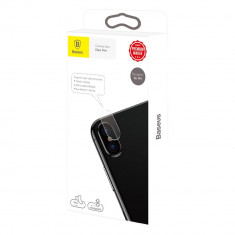 Folie Sticla Camera, Baseus 0.15mm Tempered Glass, iPhone X/XS/XS Max, Transparent foto