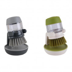 Perie de vase cu dozator detergent, suport depozitare, utilizare universala, forma ergonomica MultiMark GlobalProd