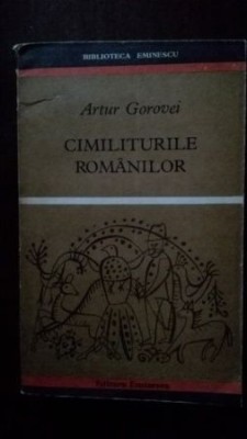 Cimiliturile romanilor-Artur Gorovei foto