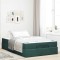 vidaXL Cadru de pat cu saltea Verde &icirc;nchis 120 x 190 cm Catifea 3399549