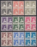 ROMANIA 1928 LP 77 REGELE MIHAI I (REGENTA) UZUALE SERIA IN BLOC DE 4 TIMBRE STARE MNH