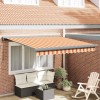 VidaXL Cortina Retractabilă Galben, Portocaliu 300 x 250 cm