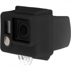 Husa din silicon pentru GoPro Hero 3+ / 4 cu spatiu si parasolar pentru LCD BacPac GP99 foto