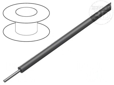 Cablu HookUp Wire 28AWG ETFE gri 30,5m foto