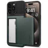 Spigen Husa Slim Armor Cs iPhone 15 Pro Max Verde