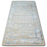 Covor acril Manyas 0920 albastru si fildeş, 80x150 cm, Dreptunghi, Lana