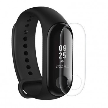 FOLIE PROTECTIE HYDROGEL, TPU SILICON, BRATARA FITNESS XIAOMI MI BAND 3, BULK foto