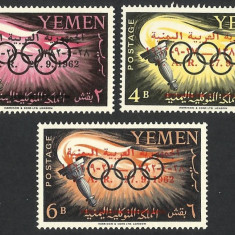 SERIE YEMEN--SPORT-JOCURILE OLIMPICE--SUPRATIPAR--1969--MNH