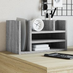 vidaXL Organizator birou, gri sonoma, 44,5x24x25 cm lemn prelucrat