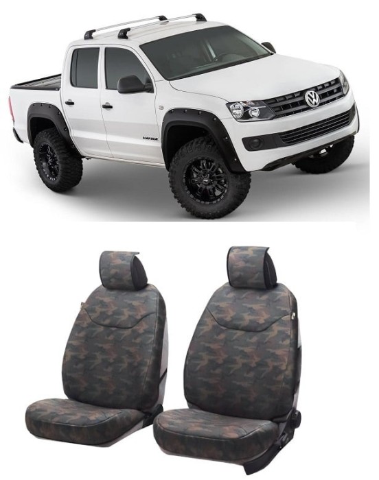 Set Huse scaune fata dedicate VW Amarok 2011 - 2017 Premium