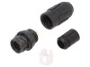 Conector circular HR30 push-pull mufă aurit 6 pini