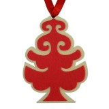 Set 5 ornamente pentru brad MagicHome, model bradut rosu suspendabil