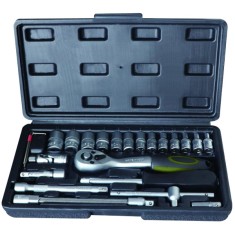 Heinner CTSM026 - Set capete chei tubulare 4-14 mm patrat 1/4 inch 24 bucati foto