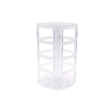 Organizator Bijuterii Rotativ 360&deg; &ndash; Expozitor Vertical Crystal Clear cu 168
