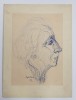 Desen Agatha Bacovia, Autor Necunoscut, 1975, 20x27 cm, Tehnica Pix pe Hartie, Semnat