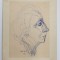 AGATHA BACOVIA - PROFIL , DESEN CU AUTOR NECUNOSCUT , DATAT 1975