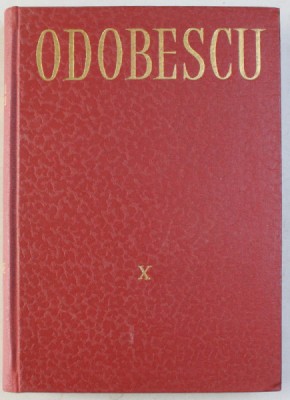 OPERE X - CORESPONDENTA 1884-1886 de AL. ODOBESCU , 1983 foto