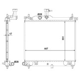 Radiator racire Hyundai I10 (Pa), 04.2008-2013, Motorizare 1, 1 49kw; 1, 1 Crdi 55kw; 1, 2 57kw Diesel/Benzina, tip climatizare Cu/fara AC, cutie Man