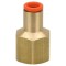Conector Push-in Filetat 3/8" Alamă