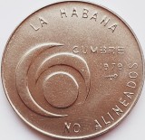 2217 Cuba 1 peso 1979 Nonaligned Nations Conference (tiraj 3.000) km 191, America Centrala si de Sud