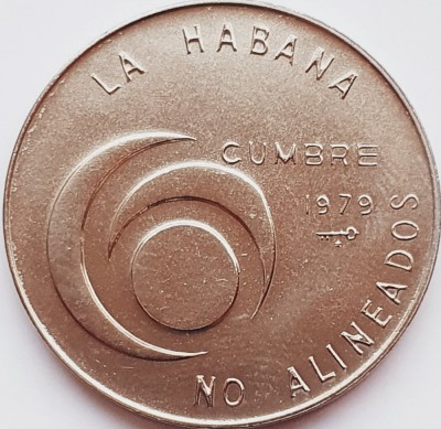 2217 Cuba 1 peso 1979 Nonaligned Nations Conference (tiraj 3.000) km 191 foto