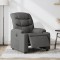 vidaXL Fotoliu rabatabil electric, gri &icirc;nchis, material textil 3206628