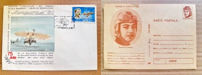 C430-Filatelie-Aviatie AEROMFILA 81 Traian Vuia-Smaranda Braescu. Primul zbor. foto