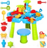 Masuta Joaca Apa Nisip Rovo J9125, Accesorii Incluse, Interior/Exterior, Joc Educativ, Forme Nisip, Galetusa, Stropitoare
