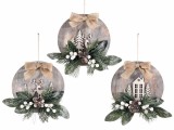 Cumpara ieftin Set 3 decoratiuni Craciun 22 cm