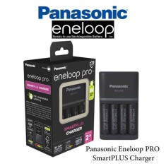 Incarcator Eneloop pro Panasonic SMARTPLUS &amp; Quick NiMH + inclus 4x AA R6 PRO 2500mAh K-KJ55HCD40E